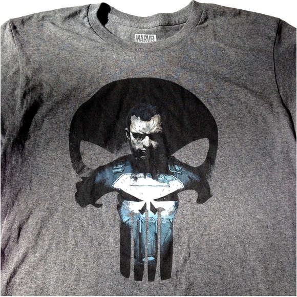 Marvel Other - *3/$25* Marvel Punisher Gray Graphic Tee